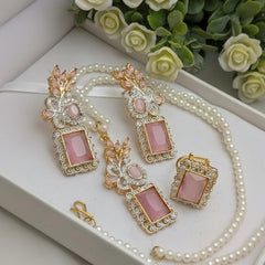Zircon Combo Party Set – High Quality Rectangle Shape Jewelry