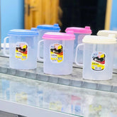 Aroni Random Color Kitchen Plastic Oil Jug With Lid & Handle