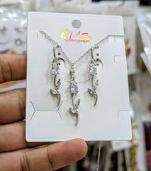 stainless steel Botanical Floral Jewelry Set