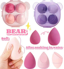 4 Pcs Makeup Puff Set