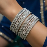 Silver Bengals Chura set