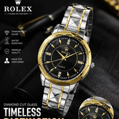 Rolex Quartz Gold & Silver Two-Tone Watch