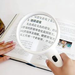 Handheld Magnifying Glass with LED Light