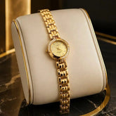 Silver-tone mini women's dress watch - With Box