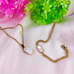 Stainless Steel Locket Bracelet Set β Each