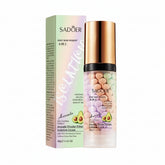 Sadoer Daily Base Makeup 4-in-1 Avocado Tricolor Primer Isolation Cream - 40g