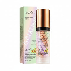 Sadoer Daily Base Makeup 4-in-1 Avocado Tricolor Primer Isolation Cream - 40g