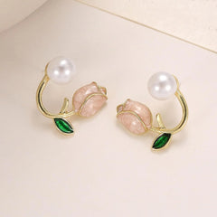 Tulip Front-Back Earrings