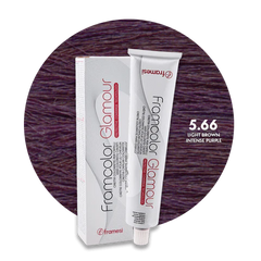 Framesi Framcolor Glamour Hair Coloring Cream 5.66 Light Brown Intense Purple 100g