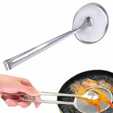 Stainless Steel Frying Tong With Strainer