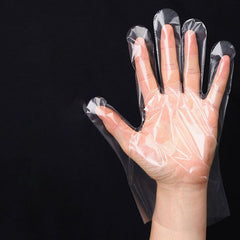 Disposable Transparent Hand Gloves - 100Pcs
