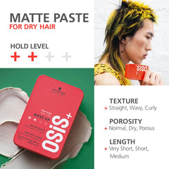 Schwarzkopf Osis+ Texture Mess up Matte Paste 100ml