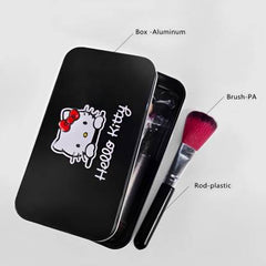 Hello Kitty Professional Makeup Brushes With Box Black Color (Set of 7Pcs)