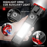 LED Torch Light High Power Rechargeable USB Torch