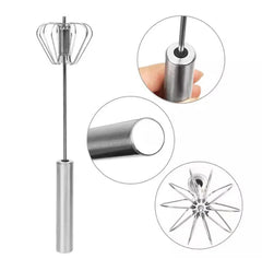 Spring Egg Beater, Manual Hand Pressure, Semi Automatic Egg Beater