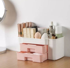 Makeup Organizer Case Acrylic Double Door