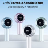 Portable Handheld Turbo Fan with Digital Speed Display - Each