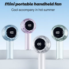 Portable Handheld Turbo Fan with Digital Speed Display - Each