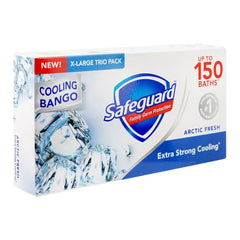 Safeguard Arctic Fresh Extra Strong Cooling Soap - 3 X 160g