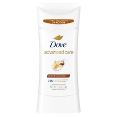 Dove Advanced Care Vanilla & Cocoa Butter Antiperspirant Deodorant Stick 74g