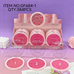 Gulf Girl rose-patterned Pinkish powder blush