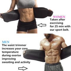 Slimming Sweet Sweat Belt Hot shaper waist trimmer Belt For Men & Women