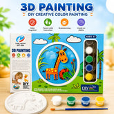 3D Painting Set with Clay Giraffe