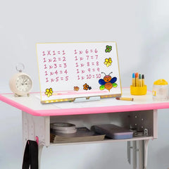 LED Acrylic Note Board with Colorful Marker Pens & Erasable Cleaning Cloth