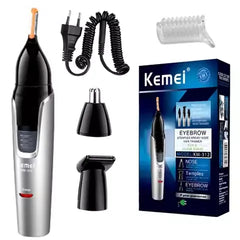 Kemei 2-in-1 Rechargeable Hair & Nose Trimmer