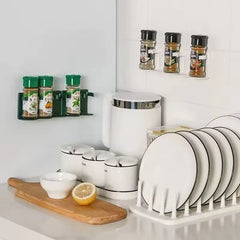Wall Mounted Spice Rack Stand With Sticker
