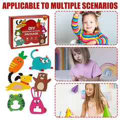 DIY creative animal sewing kit for kids