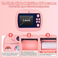 Instant Print Digital Camera for Kids