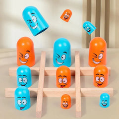 Tic Tac Toe with a Twist - Strategic 2 Player Board Game for Kids & Adults