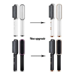 Hair Straightener Ceramic Heated Hair Brush