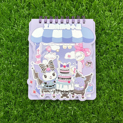 Sanrio Cartoon Mini Spiral Notebooks