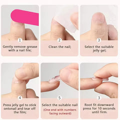 Verls Beauty Nail Tabs To Go Press On Adhesive Tabs - 48 Pcs