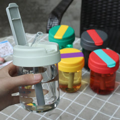 Cherish Colorful Leak Proof Water Bottle with Straw - Each
