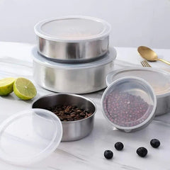 The Minimalist Stainless Steel Fresh Box Stack - Set of 5
