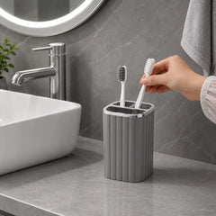3-Compartment Bathroom Toothbrush Holder - Each