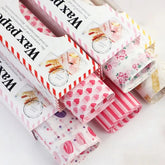 50 Sheets Heart Pattern Wax Paper – Each
