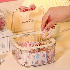 Cute Bow Handle Hair Accessory Storage Box