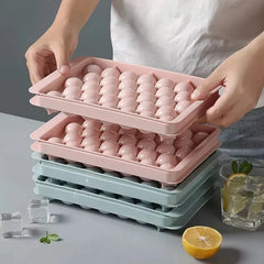 Round Ball Ice Cube Tray Mold with Lid
