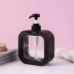 Modern Square Clear Liquid Soap Dispenser Pump - 300ml