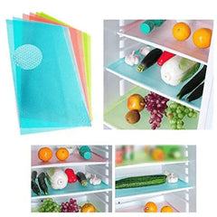 Multipurpose Washable Waterproof Refrigerator and Drawer Liner Mats- Pack of 4
