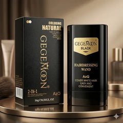 Gegemoon Black Hairdressing Wand – 2-in-1 Natural Color Touch-Up Stick -16g