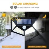 AeroLux High-Brightness Outdoor Solar Security Light