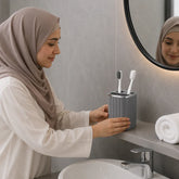 3-Compartment Bathroom Toothbrush Holder - Each