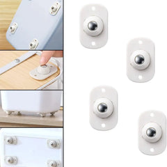 4 Pcs Self-Adhesive Universal Mini Swivel Caster Wheels