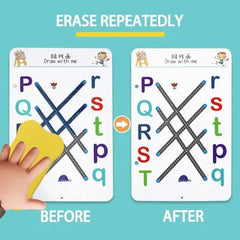 Kidmocy Stroke Line Dot to Dot Stage 01 Tracing Educational Kit -64 Pcs