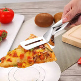 Stainless Steel 2-in-1 Cooking Spatula Tong-Each